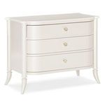 Product Image 1 for White Wood Modern Oyster Diver Nightstand from Caracole