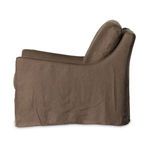 Product Image 5 for Monette Brown Linen Slipcover Swivel Chair - Brussels Coffee from Four Hands