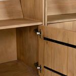 Product Image 1 for Bane Triple Bookshelf with Ladder - Smoked Pine from Four Hands