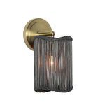 Product Image 1 for Nimes Black Wood-Shade Brass Wall Sconce from Regina Andrew Design