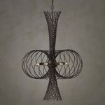 Product Image 7 for Akio Black Wrought Iron Chandelier from Currey & Company
