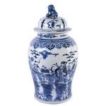Product Image 6 for Blue & White Temple Jar W/ 8 Immortals Motif from Legend of Asia