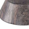 Close-up detail of conical base showcasing natural marble veins in Lubo Breccia bowl