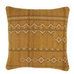 Sagira Tribal Gold/ Dark Gray Throw Pillow 22 inch image 1