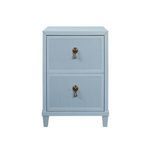 Product Image 6 for Two Drawer Side Table With Fluted Drawer Fronts from Worlds Away