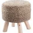 Product Image 1 for Montana Knitted Taupe Stool from Jaipur 