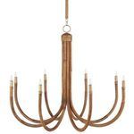 Product Image 1 for Samsara Rattan Chandelier from Currey & Company