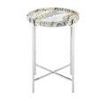 Product Image 5 for Freya Floral Jade Marble Accent Table from Currey & Company