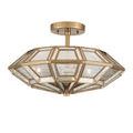 Product Image 5 for Valentina Brass and Mirror Semi-Flush Mount from Currey & Company
