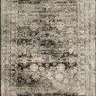 rectangular Anastasia Granite vintage style rug in neutral grays and browns with distressed traditional pattern