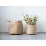 Product Image 2 for Solange Beige Woven Seagrass Basket With Handles (Set Of 2 Sizes) from Creative Co-Op