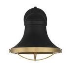 Product Image 2 for Belmont 1 Light Textured Black W/ Warm Brass Accents Sconce from Savoy House 