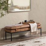 Product Image 6 for Eliah Top Grain Leather Accent Bench from Classic Home