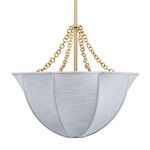 Product Image 1 for Aire Small Pale Blue Linen Chandelier from Jamie Young