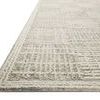 Angled side view of Tallulah Mist Ivory Rug highlighting its layered texture and thickness