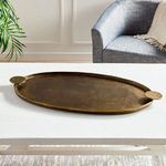 Product Image 4 for Hahn Decorative Antique Brass Tray from Napa Home And Garden