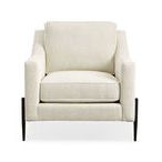 Product Image 2 for Cream Fabric Modern Remix Accent Chair from Caracole