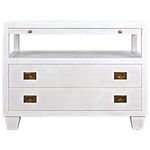 Product Image 1 for 2 Drawer Side Table With Sliding Tray from Noir