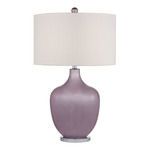 Product Image 1 for Harlow Table Lamp In Lilac Luster And Polished Nickel from Elk Home