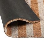 Product Image 3 for Striped 24"x57" Doormat Choir Front and PVC Backing Ivory and Natural from Classic Home Furnishings