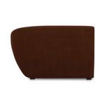 Back view of the sectional with smooth fabric and no visible details