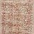 Long narrow runner style of the Saban rug displaying the detailed traditional patterned design