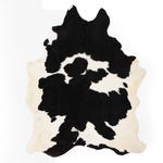 Black And White Cowhide Rug image 1