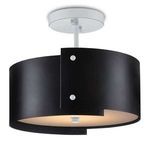 Product Image 1 for Ritsu Black Semi-Flush Light from Currey & Company