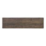 Monterey console table top-down view focusing on driftwood finish and plank arrangement