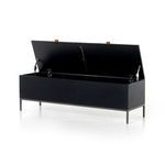 Product Image 20 for Trey Black Wash Poplar Trunk with Leather Pulls from Four Hands