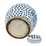 Product Image 3 for Blue And White Tiny Lid Mini Jar Peony Dots, Set of 2 from Legend of Asia