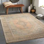 Product Image 3 for Nirvana Hand-Knotted Dusty Coral / Beige Rug - 6' x 9' from Surya