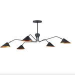 Product Image 3 for Serpa Black Chandelier from Currey & Company