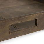 Product Image 4 for Derby Square Leather Tray - Brown from Regina Andrew Design