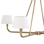 Product Image 5 for Dudley Aged Brass White Chandelier from Four Hands
