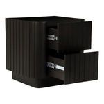 Side view with two drawers pulled out showing smooth inner drawer mechanics