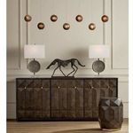 Product Image 5 for Kendall Dark Brown Oak Geometric Credenza from Currey & Company
