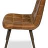 Product Image 2 for Harned Leather Side Chair, Dark from Sarreid Ltd.