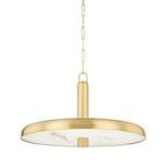 Product Image 1 for Reynolds 1-Light Large Aged Brass Pendant from Hudson Valley