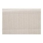 Detailed close-up of Verity stool fabric texture with flecked beige fibers and fine stitching