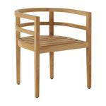 Santa Barbara chair without cushion revealing teak slatted seat base