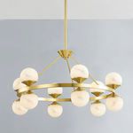 Product Image 5 for Grafton 12-Light Chandelier - Aged Brass from Hudson Valley