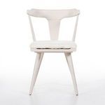 Ripley Dining Chair front view with sheepskin cushion on white background