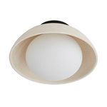 Product Image 6 for Glaze Small Ivory Stained Ceramic Flush Mount from Arteriors