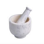 White Marble Mortar And Pestle image 7