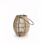 Product Image 3 for Natural Lantern Iron & Bamboo Dia 8.25" from BIDKHome