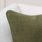 Product Image 4 for Bedford Olive Green Linen Fabric Throw Pillow from Classic Home