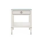 Product Image 2 for Morris 1-Drawer Side Table with Glass Top Sand White from Villa & House