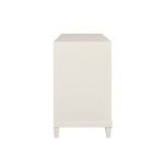 Product Image 5 for Two Drawer, Open Shelf Side Table With Fluted Drawer Fronts In Matte from Worlds Away