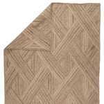 Beige Vero Natural Trellis Rug with diagonal woven jute texture and warm, organic boho appeal